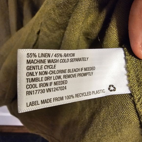 Universal Thread Olive Green V-Neck Dress - Picture 3 of 6